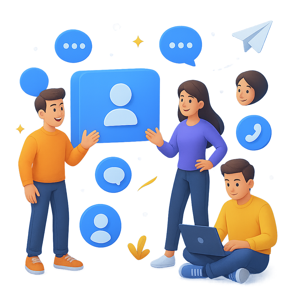 Contact illustration